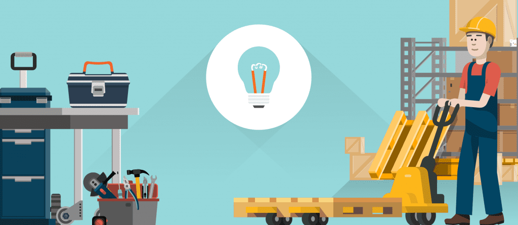 INFOGRAFIKA: Vybavení dílny a skladu